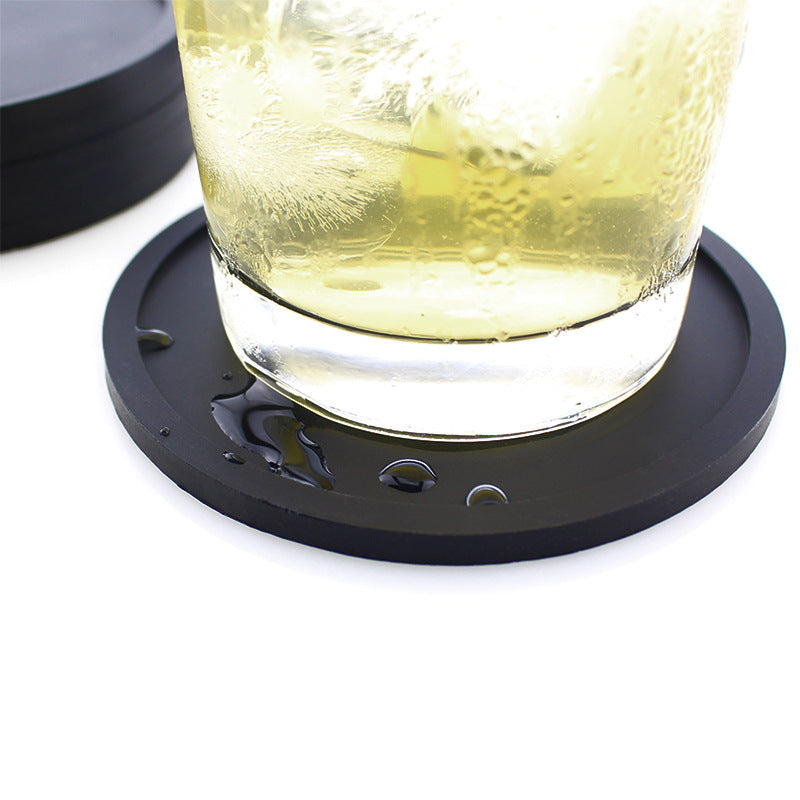 Dessous de verre circulaire en silicone de 20 cm 