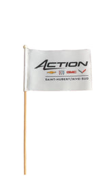 Drapeau double couleur à main levée 