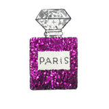 Patch thermocollant en tissu à paillettes pour bouteille 