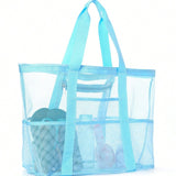 Sac de plage en filet multi-poches 