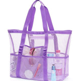 Sac de plage en filet multi-poches 