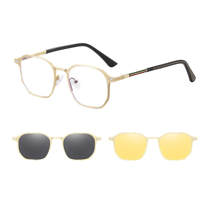 Lunettes de soleil magnétiques polarisées 3 en 1 