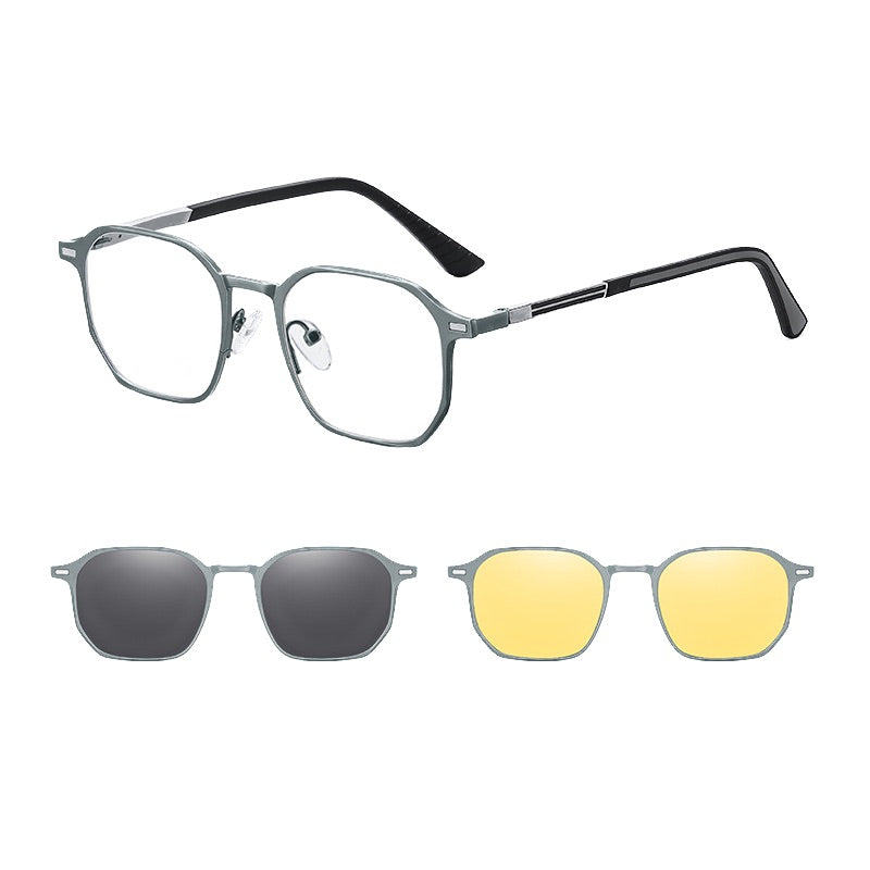 Lunettes de soleil magnétiques polarisées 3 en 1 