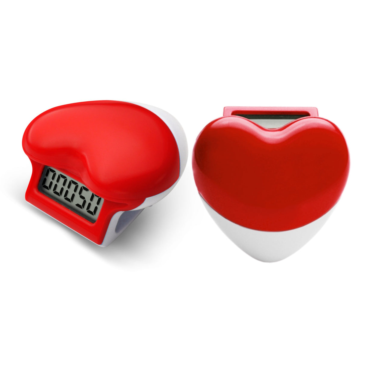 Podomètre solaire en forme de cœur 