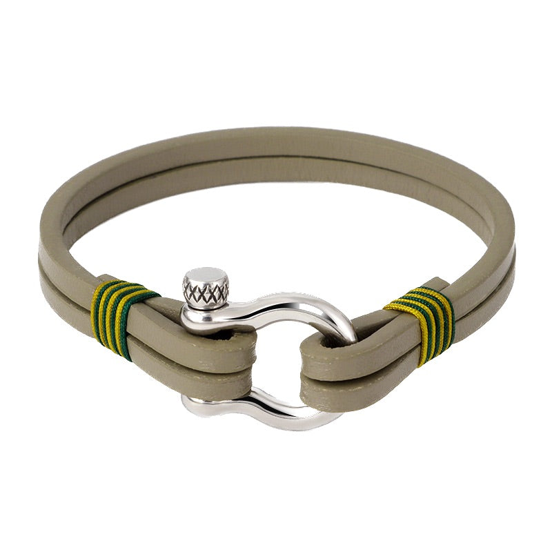 Bracelet corde en acier titane 