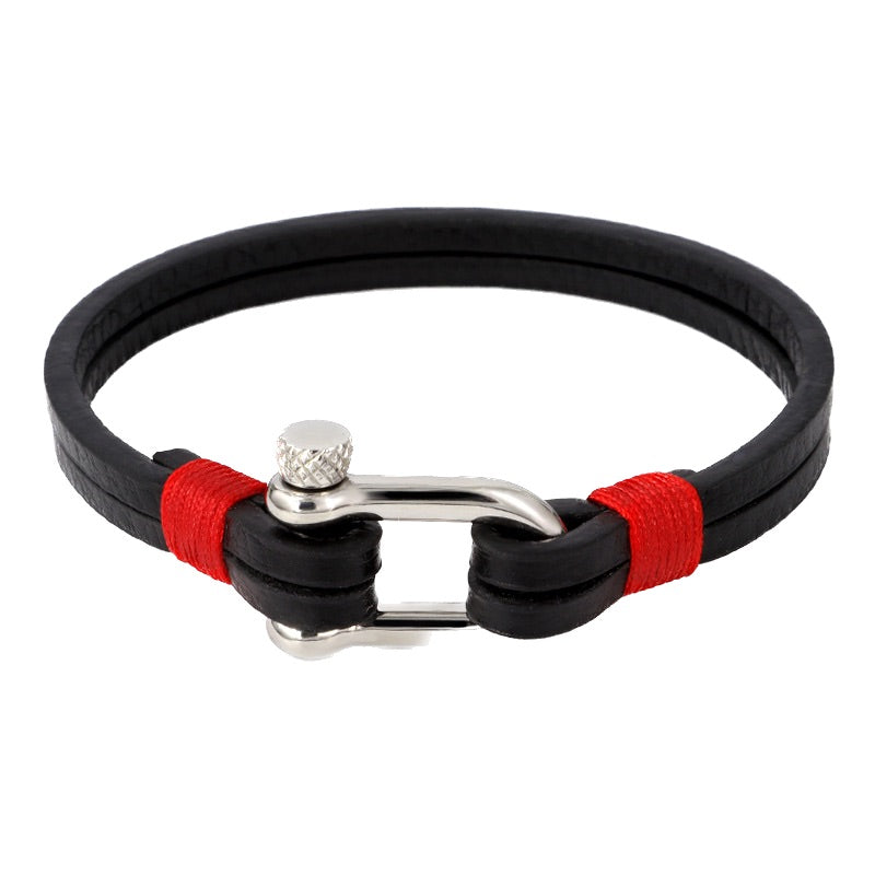 Bracelet corde en acier titane 