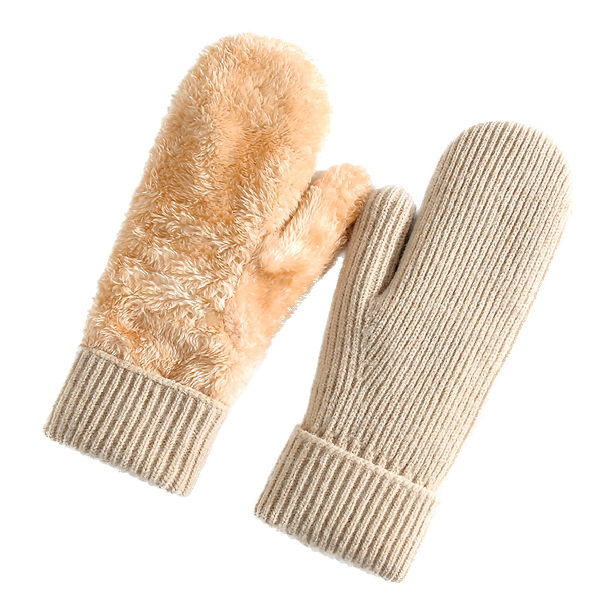 Gants en tricot de velours 