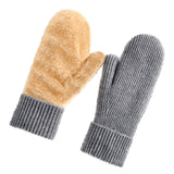 Gants en tricot de velours 