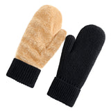 Gants en tricot de velours 
