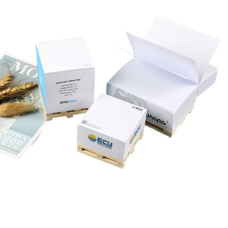 Sticky Note Cube On Pallet