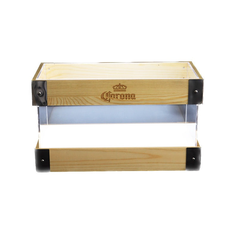 Wooden Frame Glowing Ice Bucket