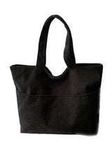 Corduroy Shoulder Tote Bag