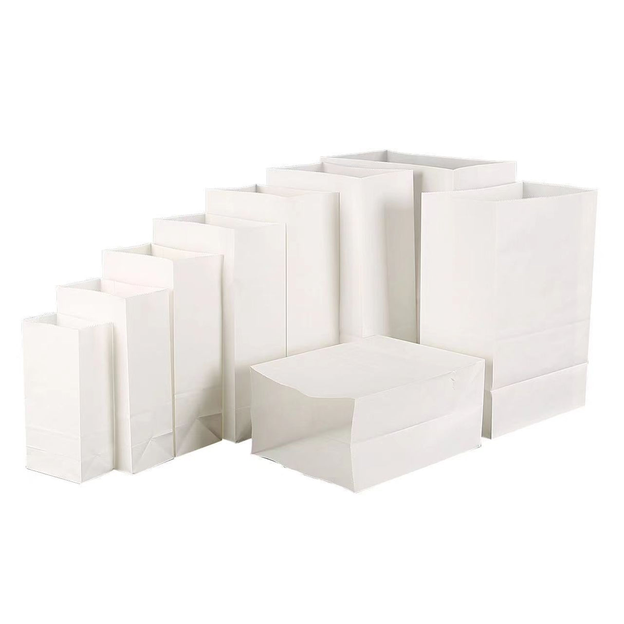 White Kraft Paper Bread Bag