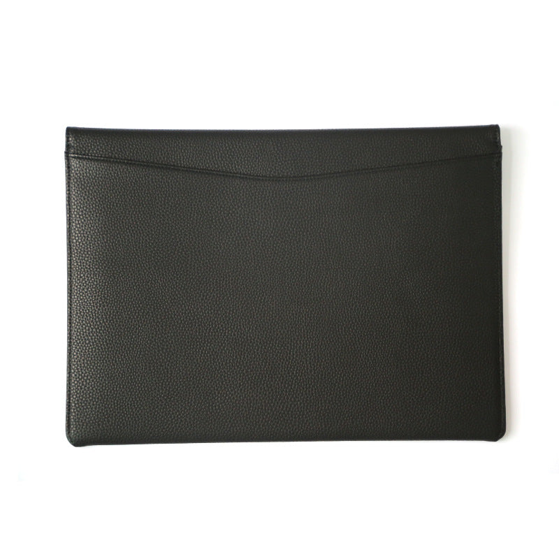 Black Pu Envelope Laptop Bag