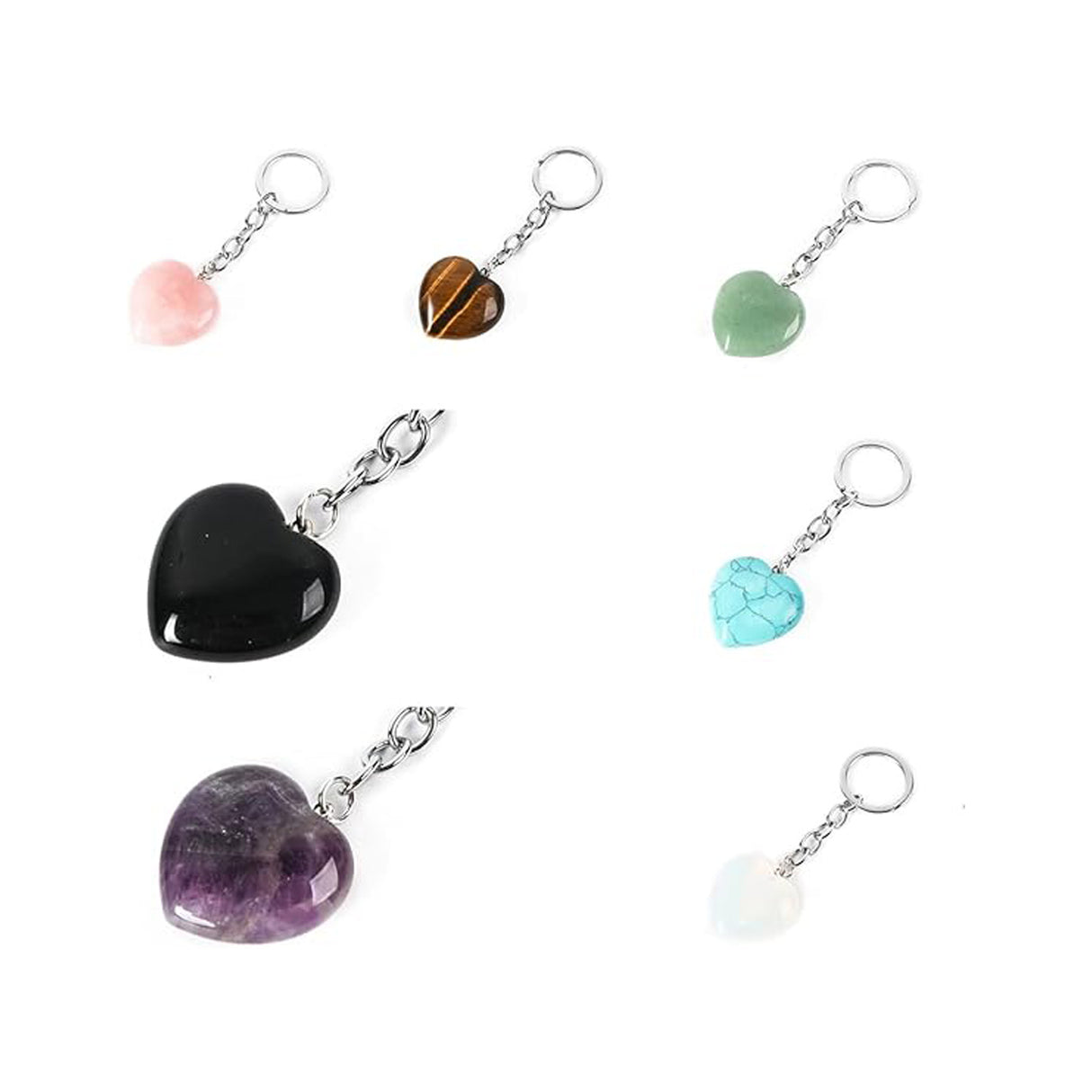 Natural Gemstone Keychain