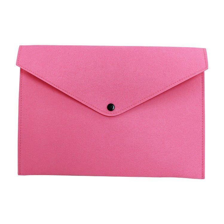 Solid Color Felt File Bag