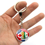 World Cup Cheer Double-sided Patterned Keychain