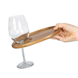 Wooden Wine Glass Plate