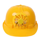Solar Powered Cooling Fan Safety Helmet