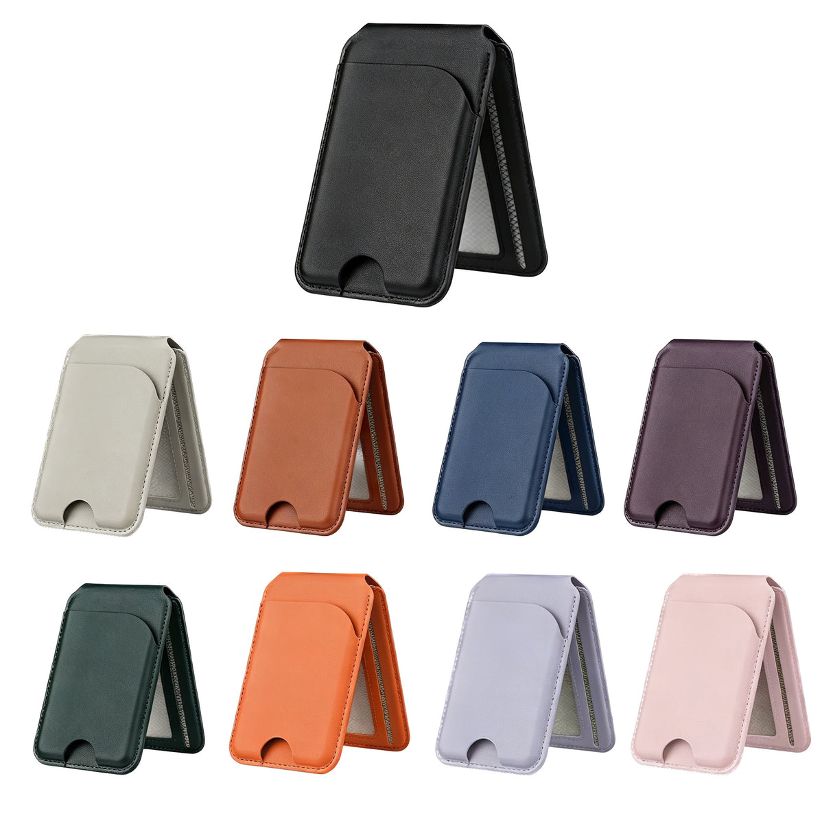 Foldable Magsafe Rfid Blocking Card Holder Stand
