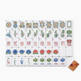 Wood Grain American Mahjong Tiles Set