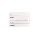 4x2.5 Inch Acrylic Luggage Tag