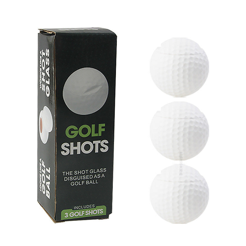 3-piece Golf Ball Shaped Shot Glass Set