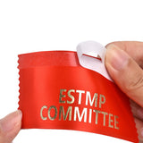 Self-adhesive Satin Ribbon Badge