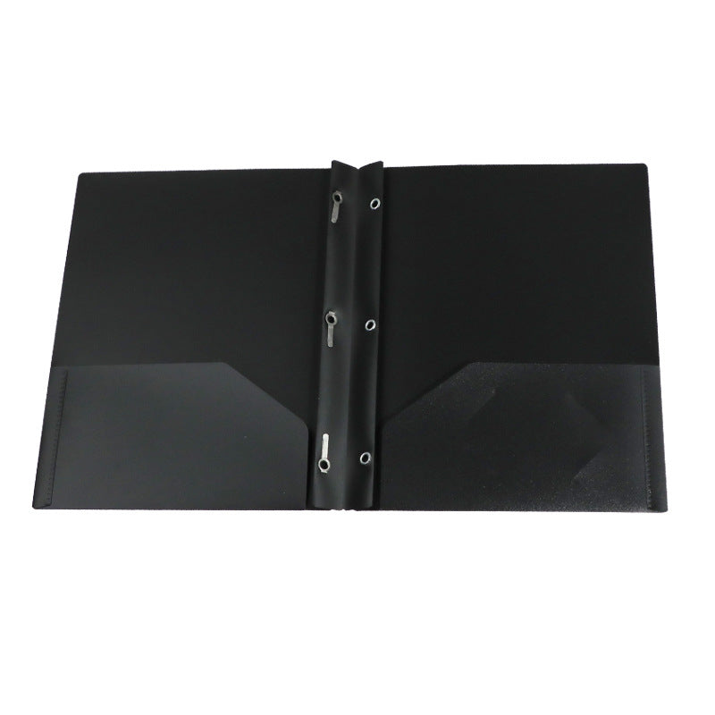 Plastic Prong Folder With Dual Pocket