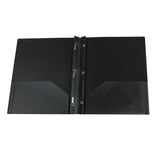 Plastic Prong Folder With Dual Pocket