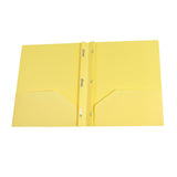 Plastic Prong Folder With Dual Pocket