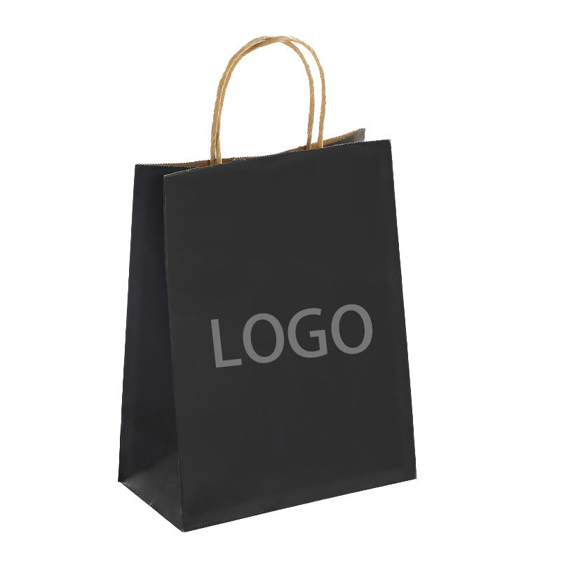 Black Paper Shopping Bag
