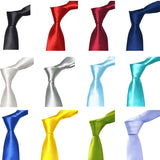 Men Solid Satin Necktie