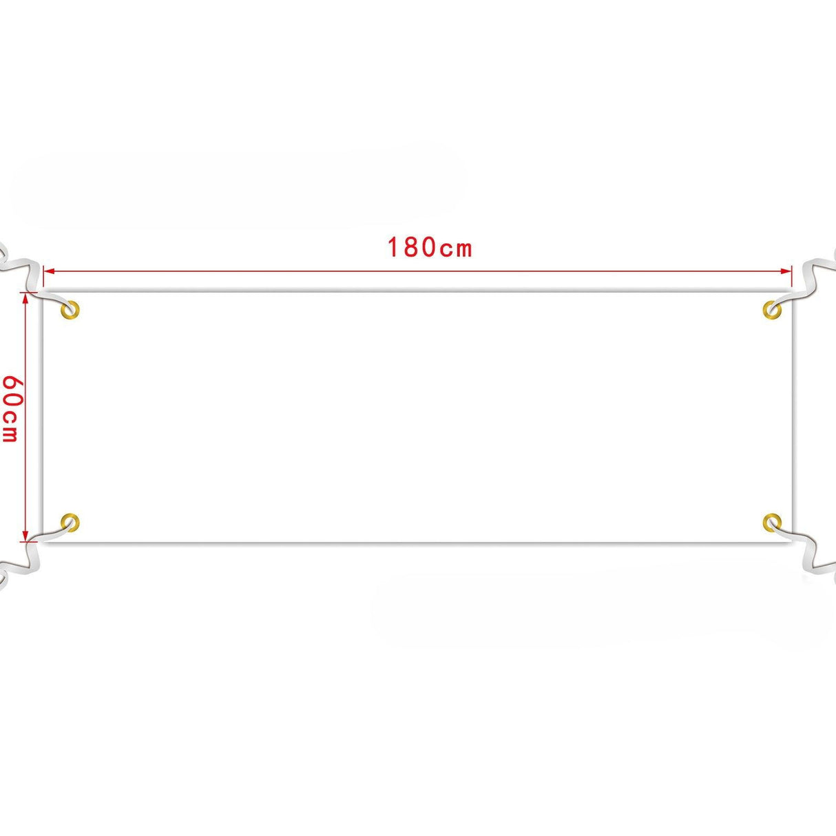 Bannière de 6 à 8 pieds de long 