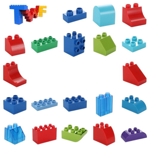 Bloc de construction à 8 trous 