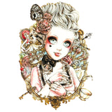 Feuilles de tatouage temporaire en couleur 