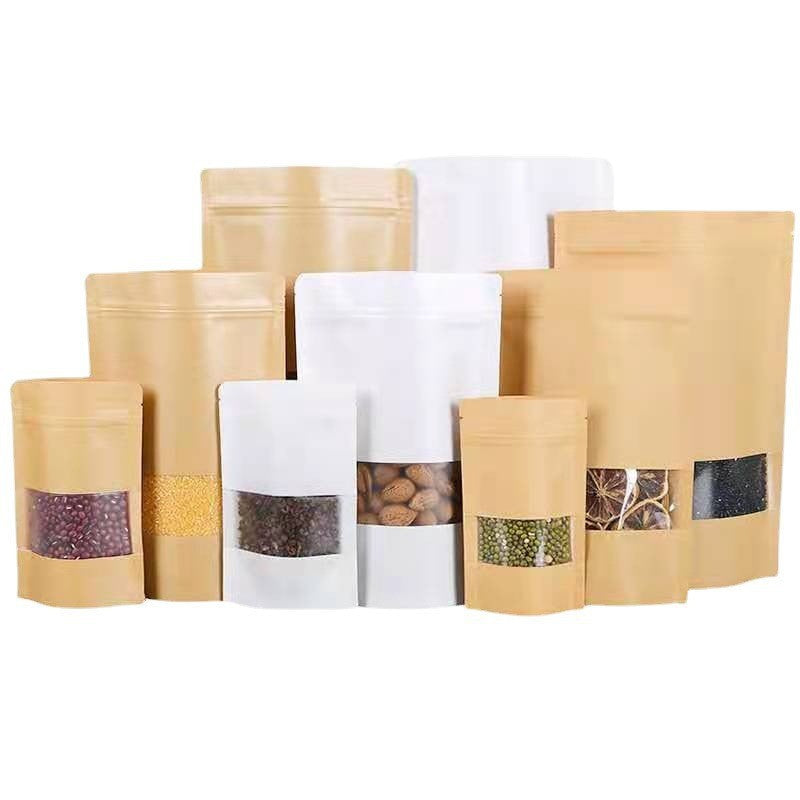 Sac autoportant à fermeture éclair personnalisé 