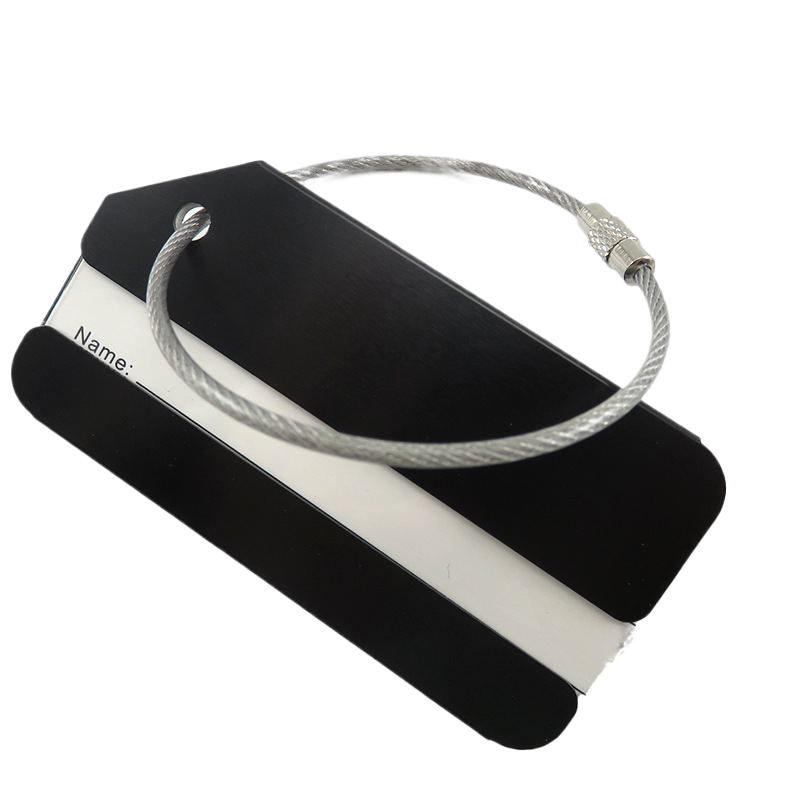 Étiquette de bagage en métal 