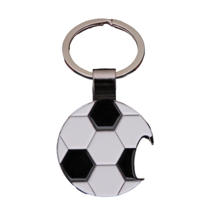 Porte-clés décapsuleur de football 