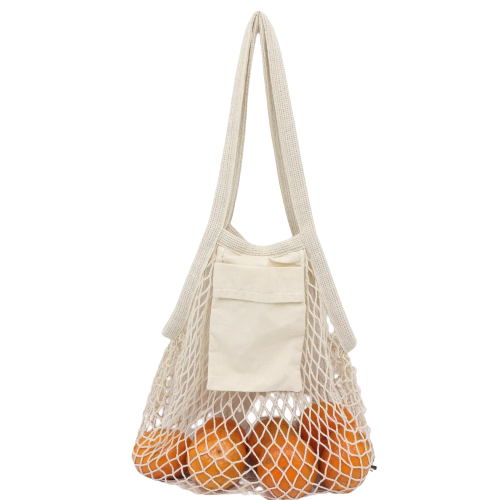 Sac fourre-tout pliable en maille de coton 