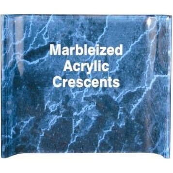 Prix ​​Croissant en marbre acrylique 