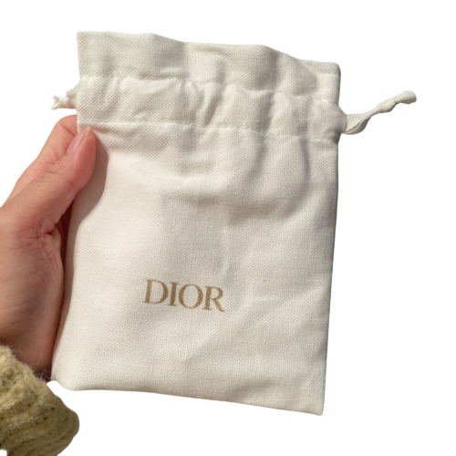 Sac à cordon en lin blanc 