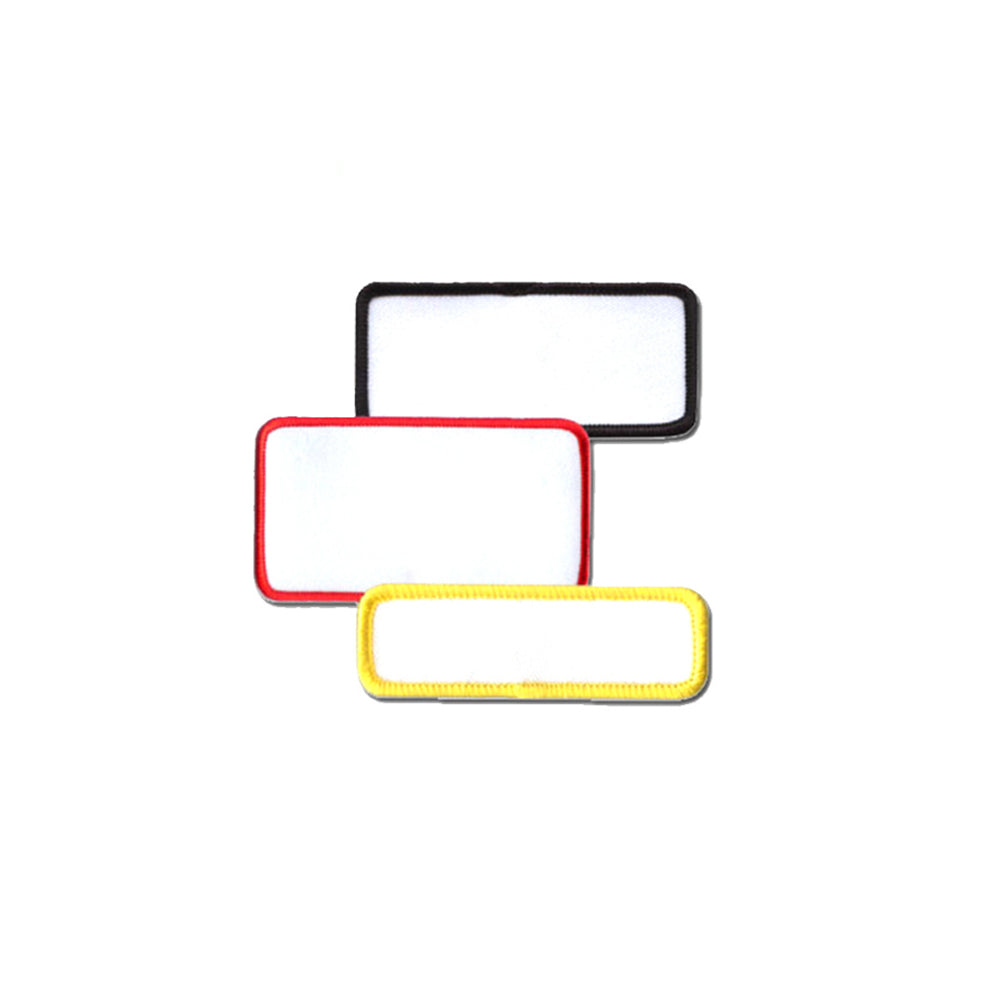Patch blanc rectangulaire vierge 