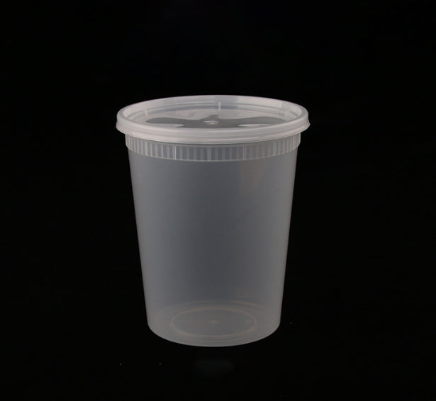 Contenant alimentaire jetable en plastique de 32 oz 