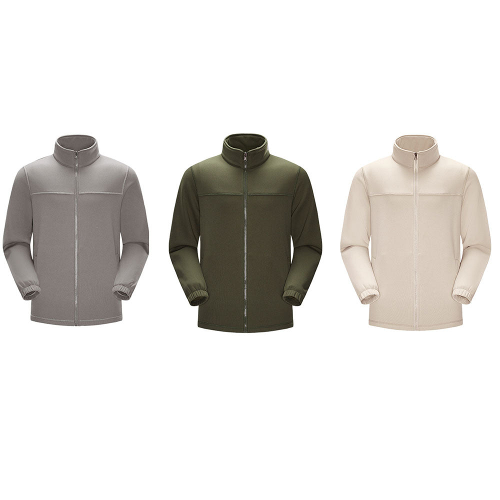 Veste polaire douce avec fermeture éclair 
