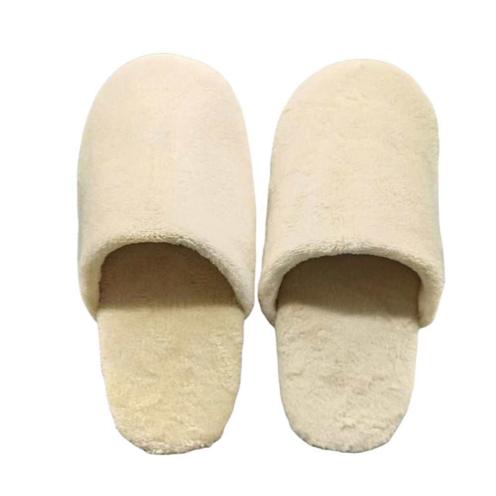 Chaussons d'hôtel en polaire corail 