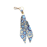 Porte-clés en tissu polyester imprimé 