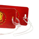 Badge d'événement avec cordon transparent 