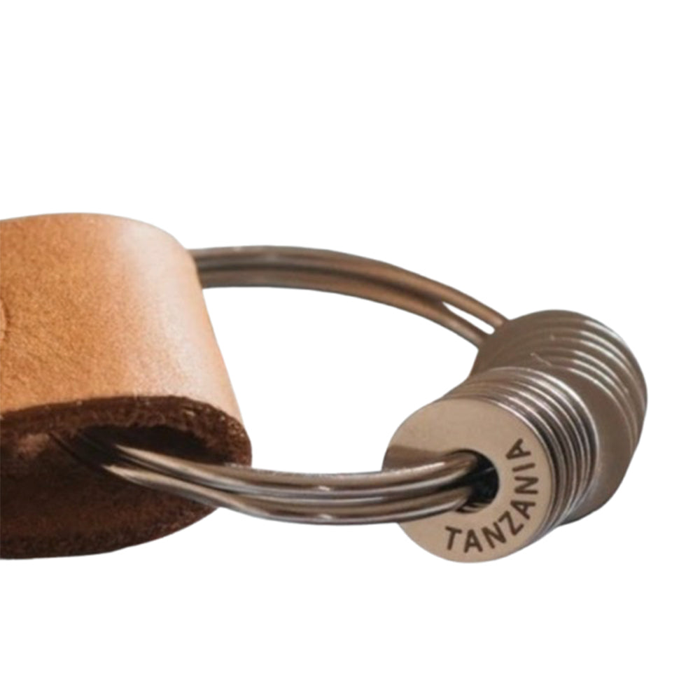 Petit disque en métal avec porte-clés 