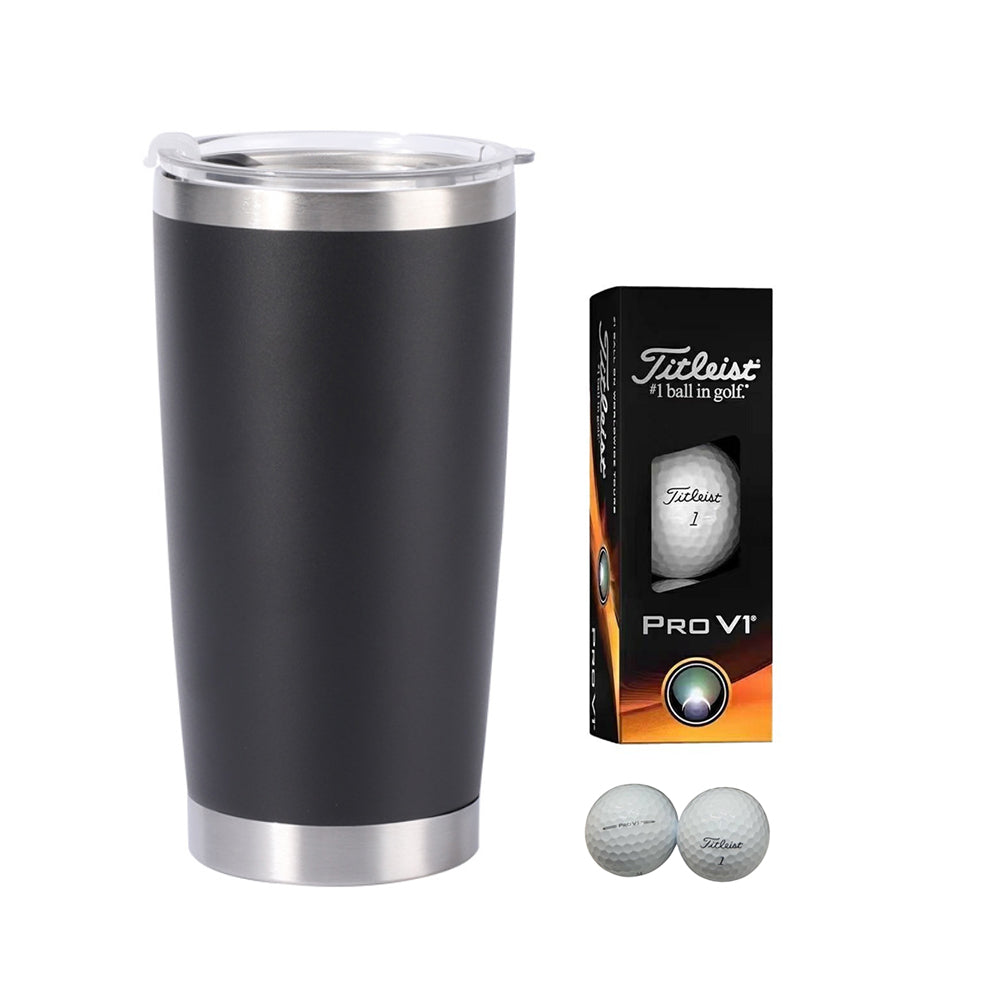 Collection de gobelets avec balles de golf